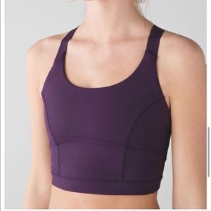 Lululemon Pure Practice Long-Line Bra Purple 4